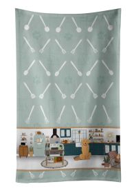 Gold Golden Retriever in the Kitchen Kitchen Towel Dish Cloths Guest Hand Towel Decorative Bathroom Towel for Face,Tea, Dishcloth, Kitchen and Bath