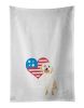 NEW Doodle Red #2 Patriotic Kitchen Towel Set of 2 White Dish Towels Decorative Bathroom Hand towel for Hand, Face, Hair, Yoga, Tea, Dishcloth