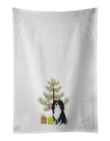 NEW Cavalier King Charles Spaniel Tricolor #1 Christmas Kitchen Towel Set of 2 White Dish Towels Decorative Bathroom Hand towel for Hand, Face, Hair