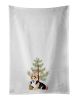 NEW Pembroke Welsh Corgi Tricolor Red-Headed Christmas Kitchen Towel Set of 2 White Dish Towels Decorative Bathroom Hand towel for Hand, Face, Hair