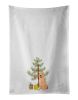 Golden Retriever Gold #1 Christmas Kitchen Towel Set of 2 White Dish Towels Decorative Bathroom Hand towel for Hand, Face, Hair, Yoga, Tea, Dishcloth