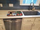 Sheltie Cozy Christmas Dish Drying Mat Absorbent Dish Drying Mat Pad for Kitchen Counter Dish Drainer Mat for Countertop, 14 x 21", Multicolor