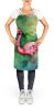 Flamingo Apron Cooking Kitchen Server Baking Crafts Gardening for Adult Women Men, Unisex, Large, Multicolor