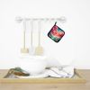 Colorful Cherry Blossoms Pair of Pot Holders Kitchen Heat Resistant Pot Holders Sets Oven Hot Pads for Cooking Baking BBQ, 7 1/2 x 7 1/2