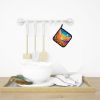 Colorful Marigolds Pair of Pot Holders Kitchen Heat Resistant Pot Holders Sets Oven Hot Pads for Cooking Baking BBQ, 7 1/2 x 7 1/2