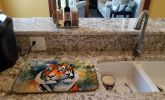 Tiger Dish Drying Mat Absorbent Dish Drying Mat Pad for Kitchen Counter Dish Drainer Mat for Countertop, 14 x 21", Multicolor